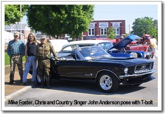 John Anderson poses with Thunderbolt